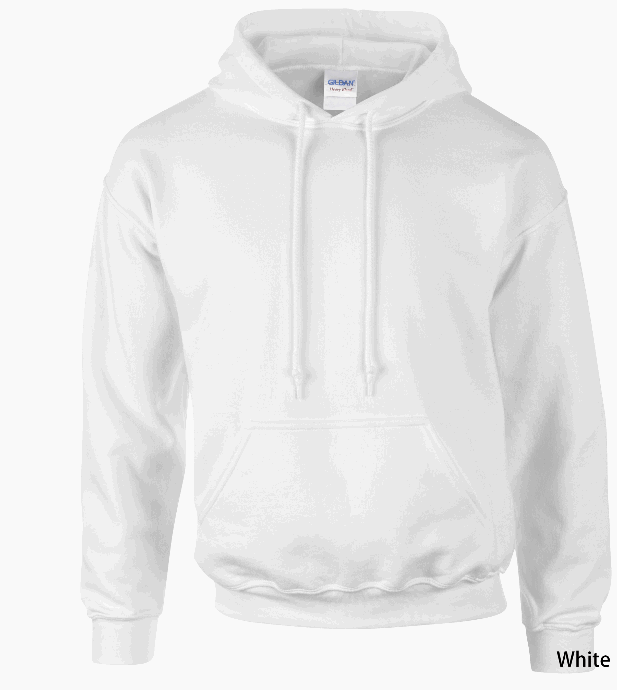 Gildan discount hoodie white