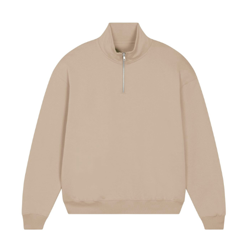 mecilla [**26795] THE UNISEX BOXY DRY HAND FEEL QUARTER ZIP SWEATSHIRT