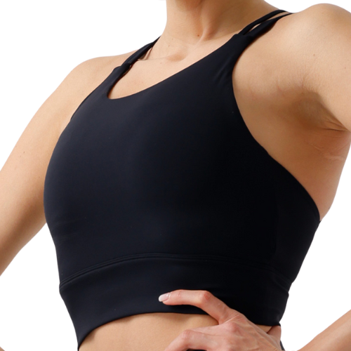 Eco-Friendly Spaghetti Strap Sports Bra