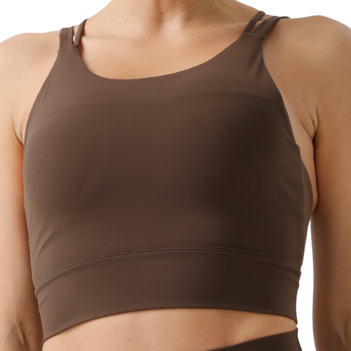 Eco-Friendly Spaghetti Strap Sports Bra