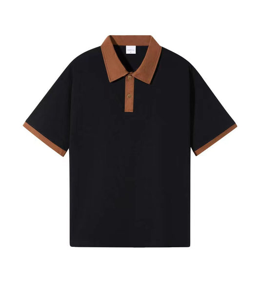 OFF -SHOULDER CONTRAST POIO SHIRT