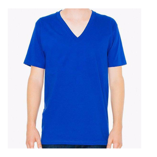 American Apparel 2456 Fine Jersey Short Sleeve V-Neck Tee