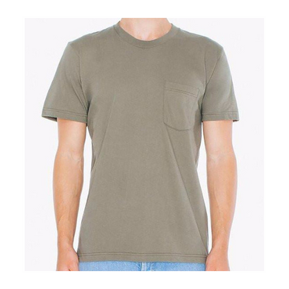 American Apparel 2406 Men's Fine Jersey Pocket Tee