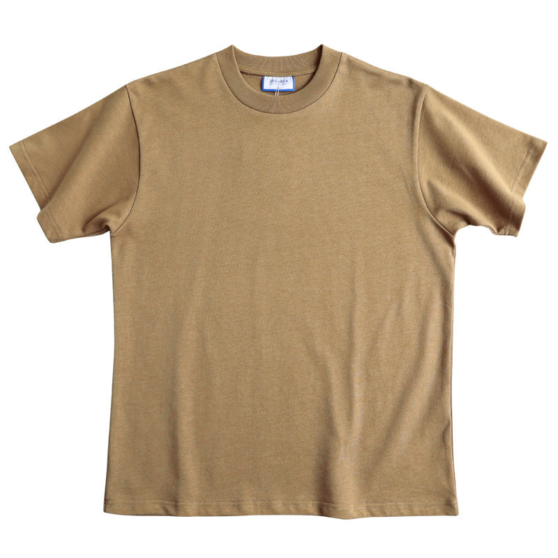 HEAVY T-SHIRT WITH SMALL NECKLINE 400g