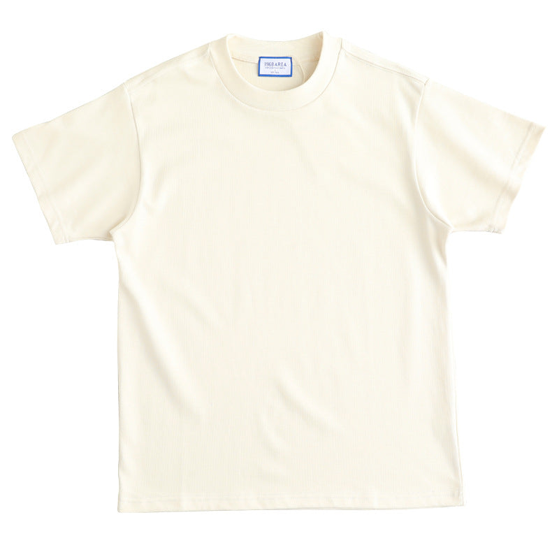 HEAVY T-SHIRT WITH SMALL NECKLINE 400g