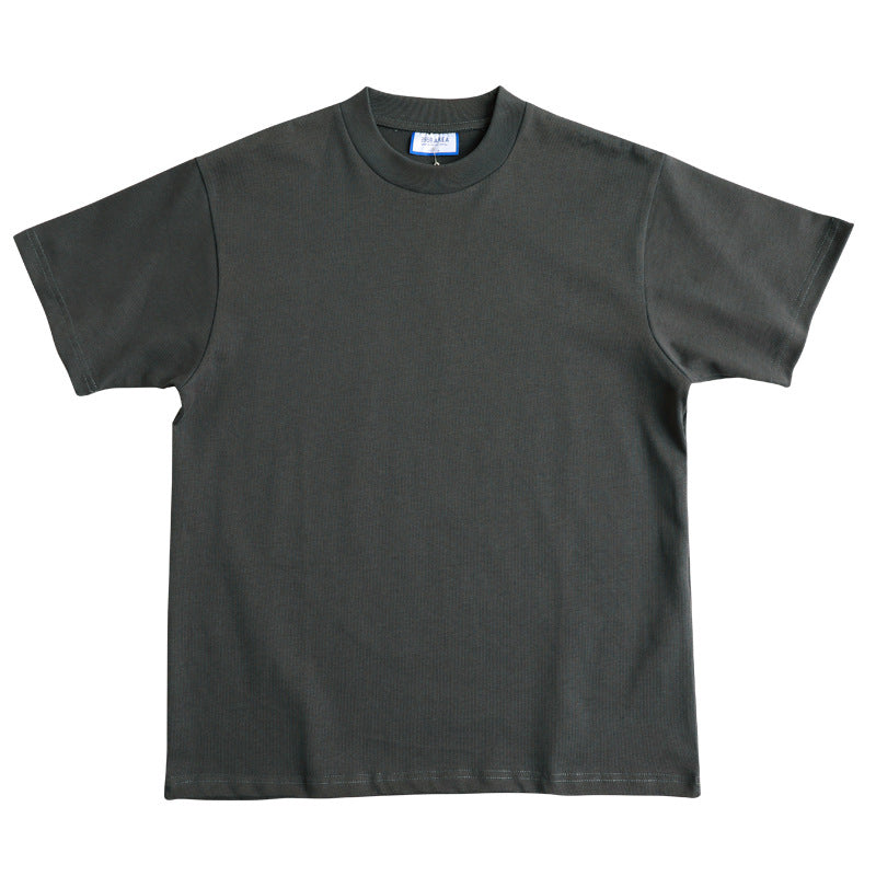 HEAVY T-SHIRT WITH SMALL NECKLINE 400g