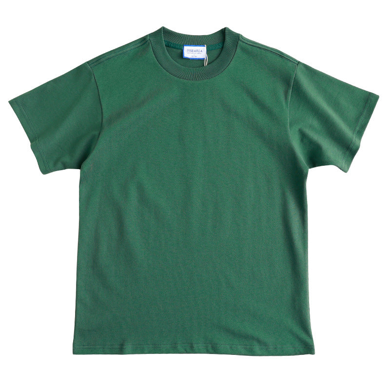 HEAVY T-SHIRT WITH SMALL NECKLINE 400g