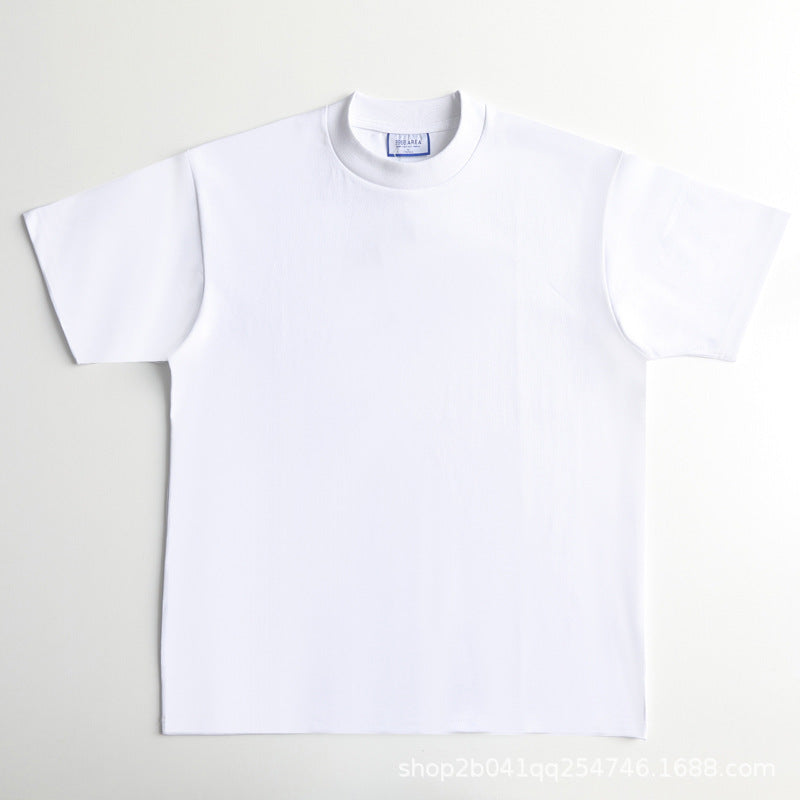 HEAVY T-SHIRT WITH SMALL NECKLINE 400g