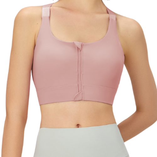 Front Zipper Sports Bra