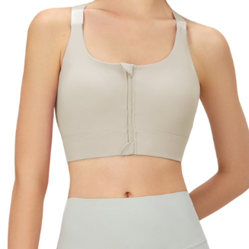 Front Zipper Sports Bra