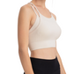 Spaghetti Straps Fake Two Piece Sports Bra Yoga Fitness Tank Top