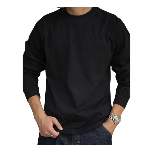 350g Cotton Raglan Long-Sleeved T-Shirt