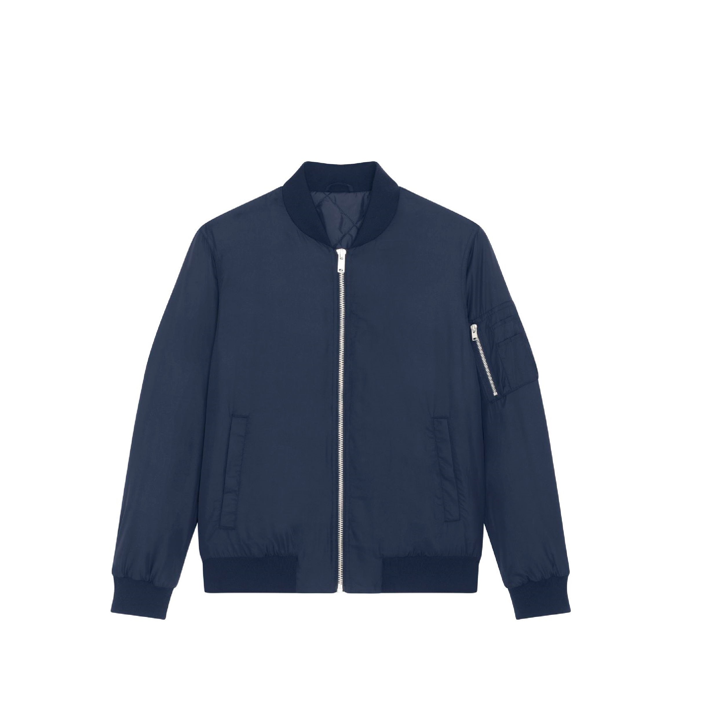 Dark navy bomber clearance jacket